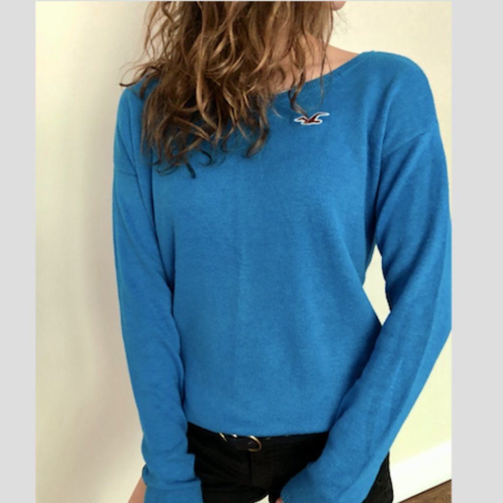 Blue Hollister Sweater